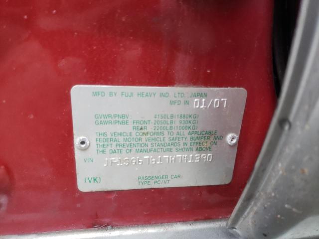 Photo 10 from auction – 2007 SUBARU FORESTER 2 with VIN JF1SG67617H741390
