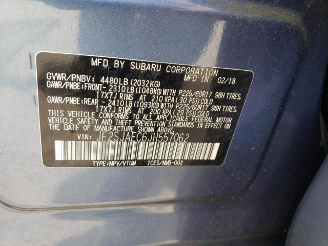 Photo 10 from auction – 2018 SUBARU FORESTER 2 with VIN JF2SJAEC6JH557062