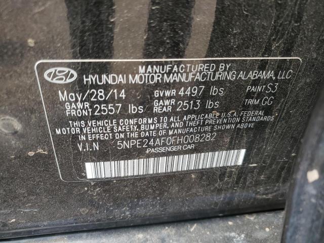 Photo 10 from auction – 2015 HYUNDAI SONATA SE with VIN 5NPE24AF0FH008282