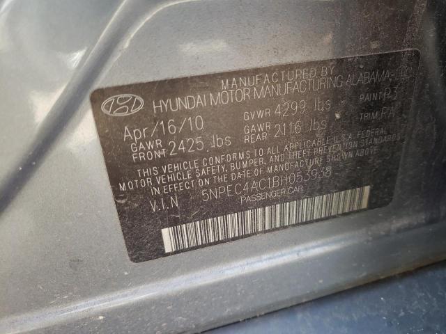 Photo 10 from auction – 2011 HYUNDAI SONATA SE with VIN 5NPEC4AC1BH053938
