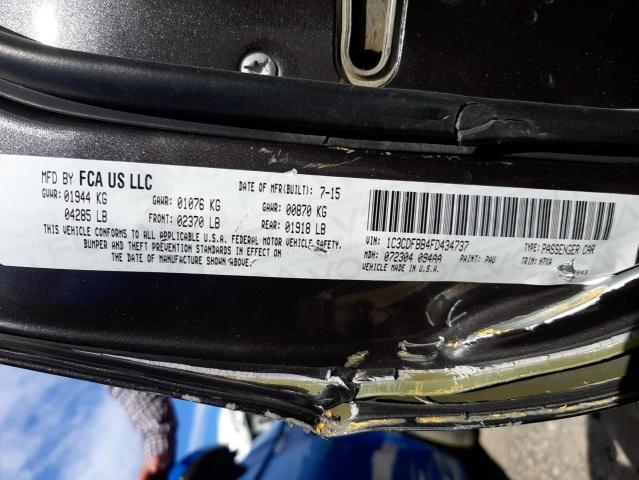 Photo 10 from auction – 2015 DODGE DART with VIN 1C3CDFBB4FD434737