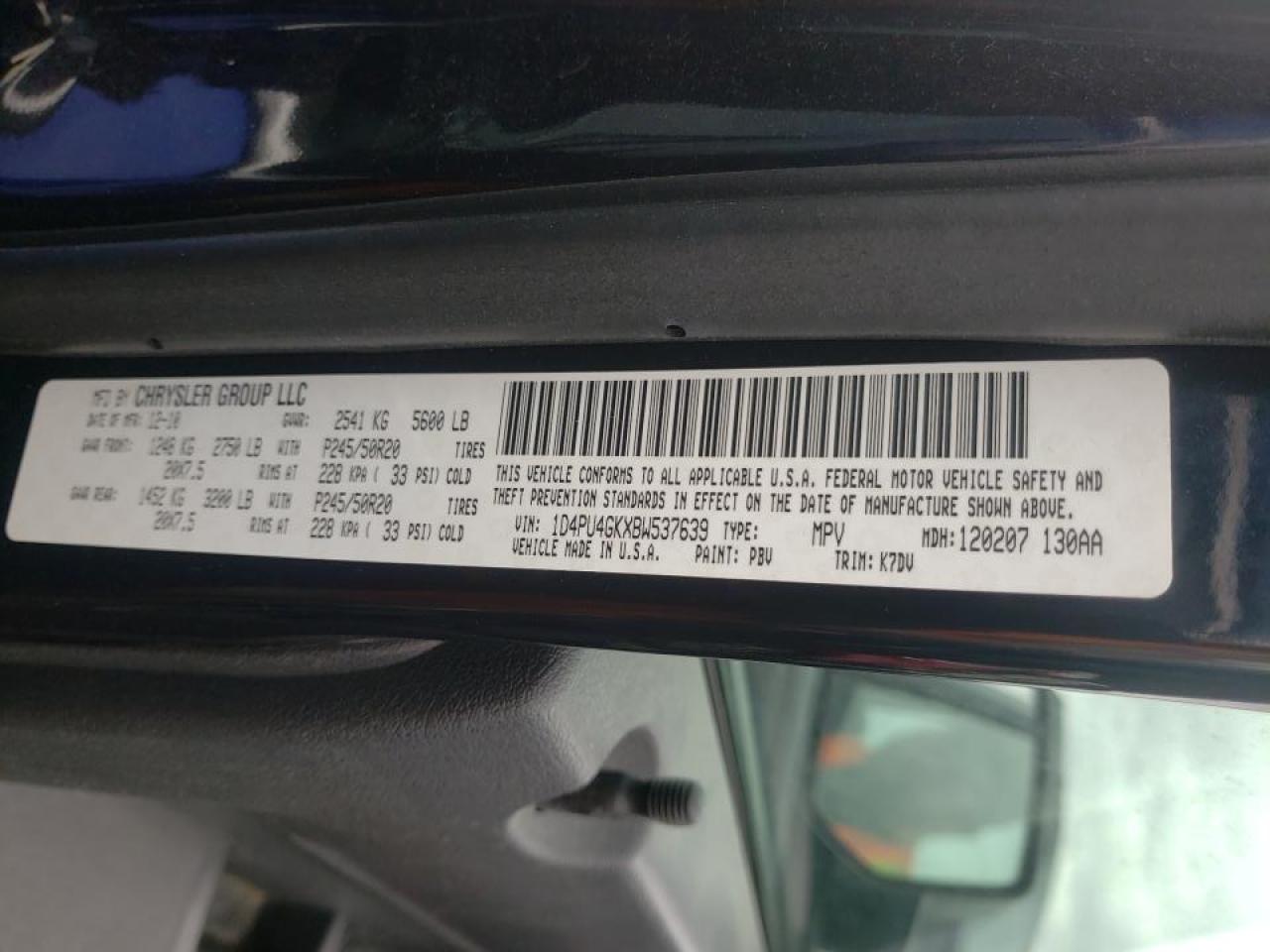 Photo 20 from auction – 2011 DODGE NITRO HEAT with VIN 1D4PU4GKXBW537639