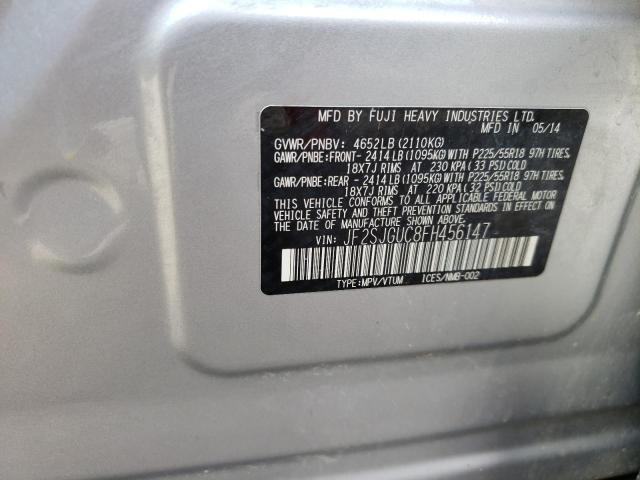 Photo 10 from auction – 2015 SUBARU FORESTER with VIN JF2SJGUC8FH456147