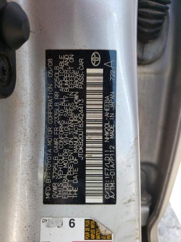 TOYOTA PRIUS 2008 with VIN JTDKB20U183424413 - Photo from auction