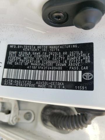Photo 10 from auction – 2015 TOYOTA CAMRY LE with VIN 4T1BF1FK2FU489486