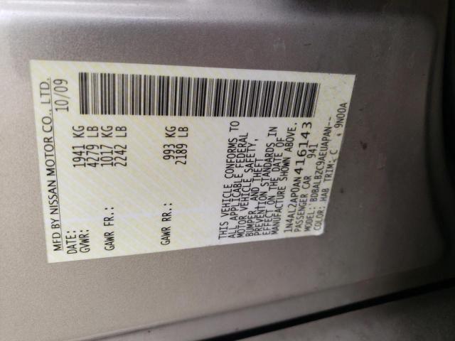 Photo 10 from auction – 2010 NISSAN ALTIMA BAS with VIN 1N4AL2AP0AN416143