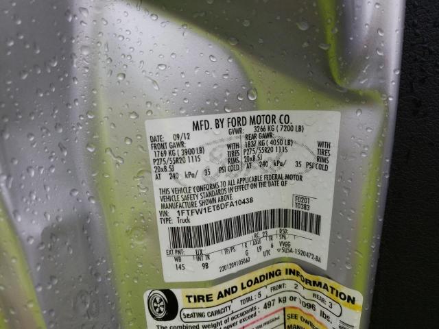 Photo 10 from auction – 2013 FORD F150 SUPER with VIN 1FTFW1ET6DFA10438