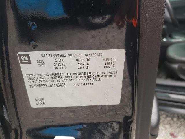 Photo 10 from auction – 2011 CHEVROLET IMPALA LT with VIN 2G1WG5EK3B1146406