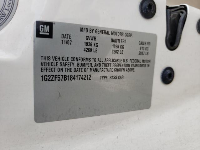 Photo 10 from auction – 2008 PONTIAC G6 VALUE L with VIN 1G2ZF57B184174212