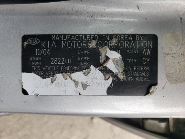 Photo 10 from auction – 2005 KIA SORENTO EX with VIN KNDJC733355409470