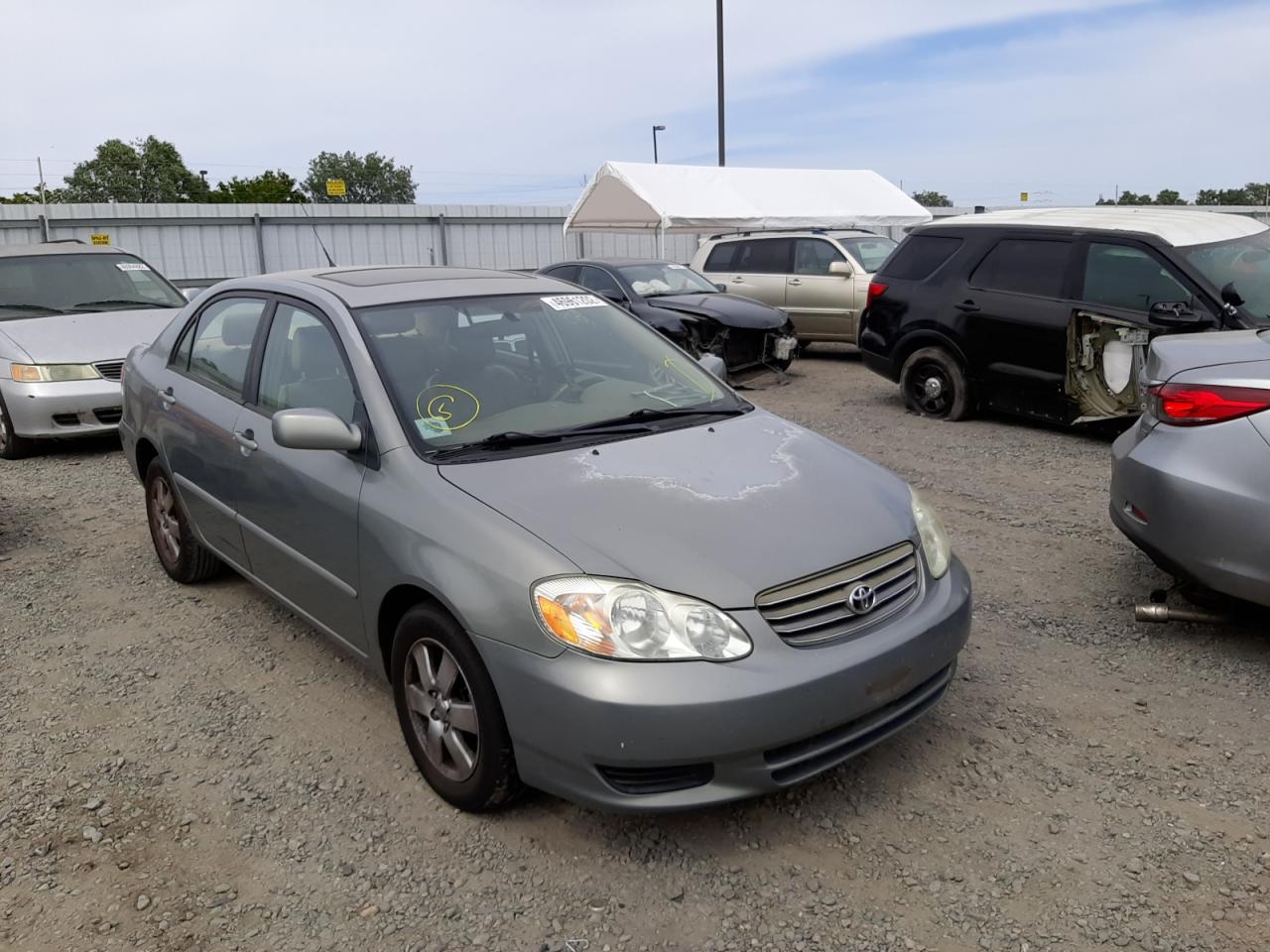 TOYOTA COROLLA CE 2004 with VIN 1NXBR38E84Z338367 - Photo from auction