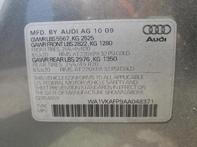 Photo 10 from auction – 2010 AUDI Q5 PRESTIG with VIN WA1VKAFP9AA048371