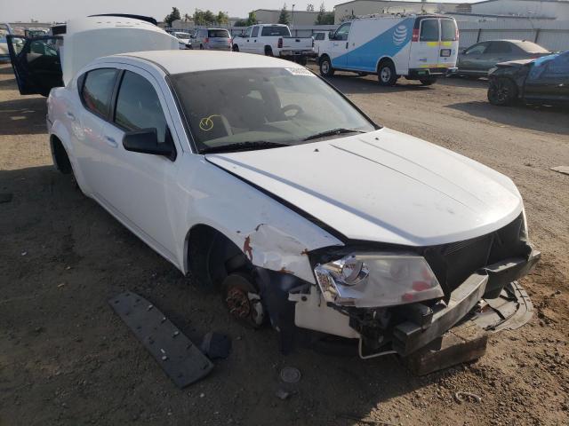 DODGE AVENGER SE 2013 with VIN 1C3CDZAB2DN740281 - Photo from auction