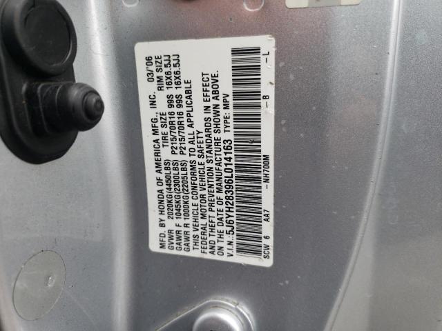 Photo 10 from auction – 2006 HONDA ELEMENT LX with VIN 5J6YH28396L014163