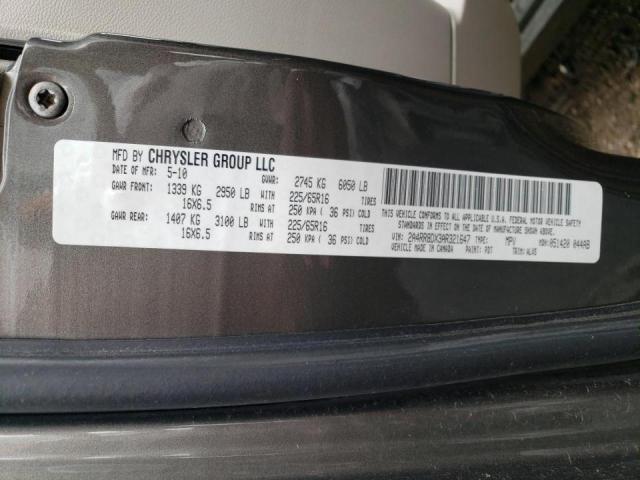Photo 10 from auction – 2010 CHRYSLER TOWN & COU with VIN 2A4RR8DX3AR321647