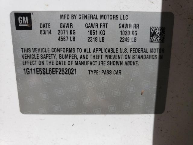 Photo 10 from auction – 2014 CHEVROLET MALIBU 2LT with VIN 1G11E5SL6EF252021