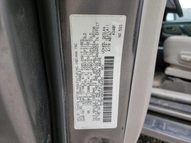 Photo 10 from auction – 2003 TOYOTA SEQUOIA LI with VIN 5TDBT48AX3S156455