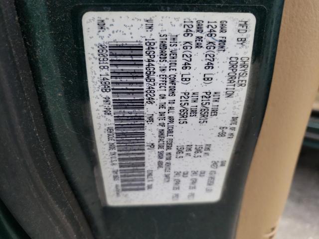 DODGE GRAND CARA 1998 with VIN 1B4GP44G6WB748240 - Photo from auction