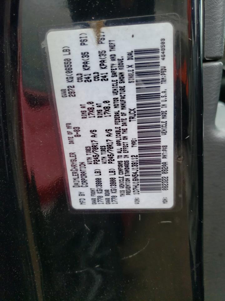 Photo 11 from auction – 2004 DODGE RAM 1500 with VIN 1D7HU16N54J139112