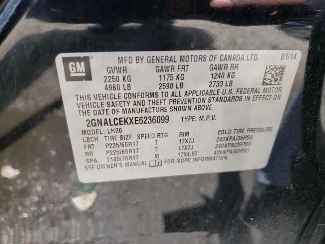 Photo 10 from auction – 2014 CHEVROLET EQUINOX LT with VIN 2GNALCEKXE6236099