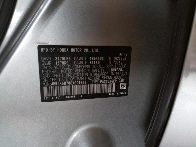 Photo 10 from auction – 2016 HONDA FIT EX with VIN JHMGK5H78GX001663