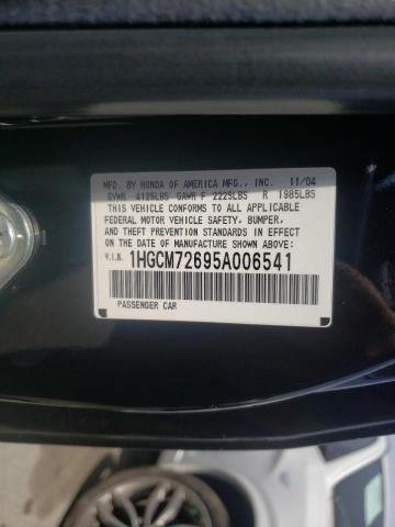 Photo 10 from auction – 2005 HONDA ACCORD EX with VIN 1HGCM72695A006541