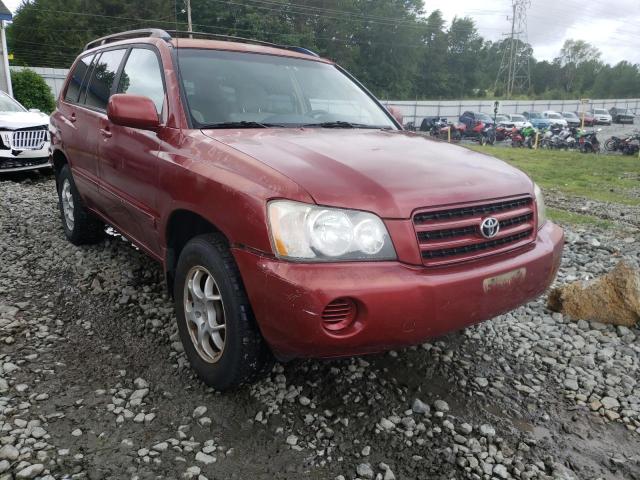 TOYOTA HIGHLANDER 2001 with VIN JTEHD21A210009886 - Photo from auction