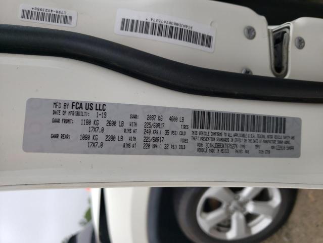 Photo 10 from auction – 2019 JEEP COMPASS LA with VIN 3C4NJDBB3KT675274