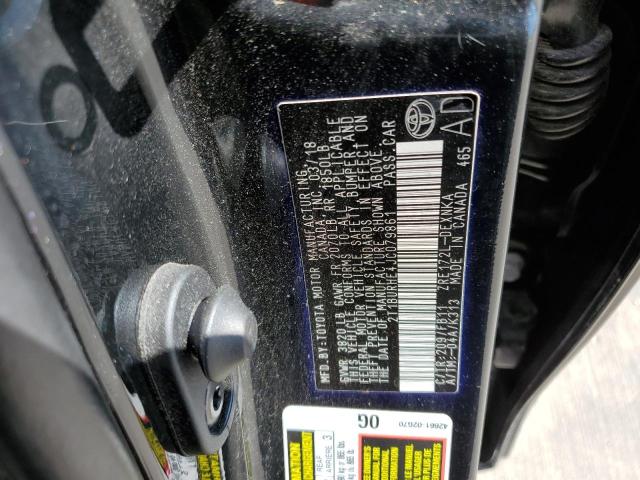 Photo 10 from auction – 2018 TOYOTA COROLLA L with VIN 2T1BURHE4JC079861