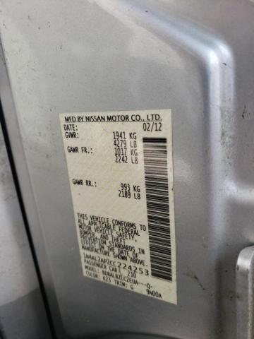 Photo 10 from auction – 2012 NISSAN ALTIMA BAS with VIN 1N4AL2AP2CC224253