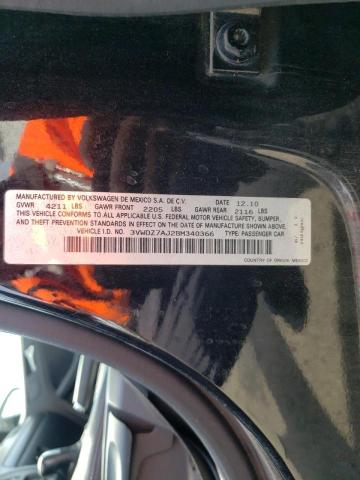 Photo 10 from auction – 2011 VOLKSWAGEN JETTA SE with VIN 3VWDZ7AJ2BM340366