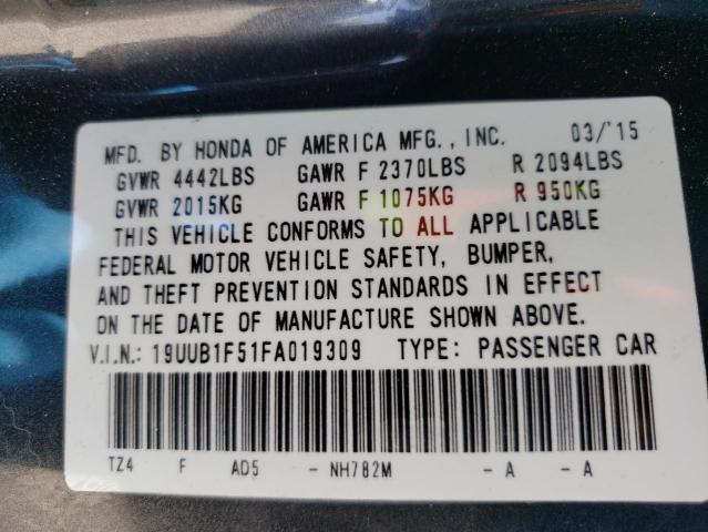 Photo 10 from auction – 2015 ACURA TLX with VIN 19UUB1F51FA019309