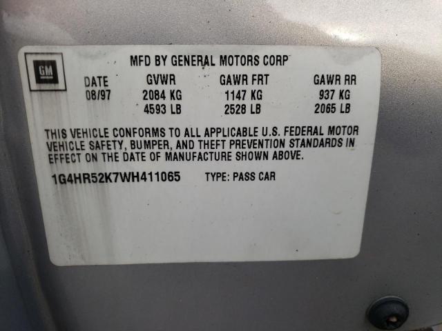 Photo 10 from auction – 1998 BUICK LESABRE LI with VIN 1G4HR52K7WH411065