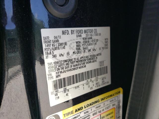 Photo 10 from auction – 2011 FORD EXPEDITION with VIN 1FMJU1H53BEF40538