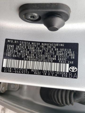 Photo 10 from auction – 2017 TOYOTA COROLLA L with VIN 5YFBURHE5HP583278