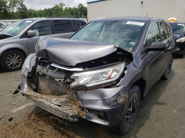 Photo 2 from auction – 2016 HONDA CR-V SE with VIN 5J6RM4H44GL054429