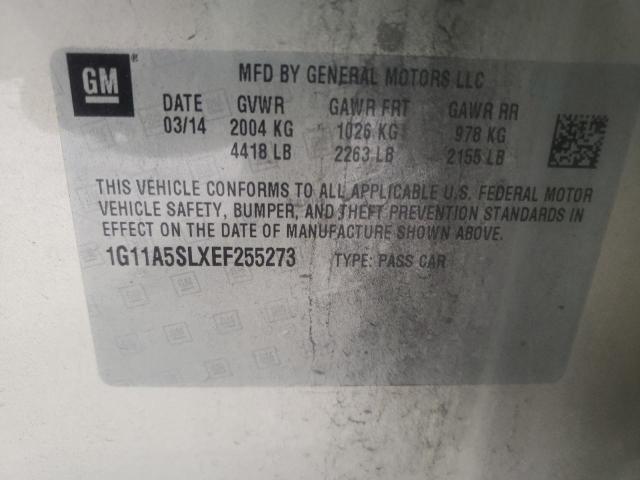 Photo 10 from auction – 2014 CHEVROLET MALIBU LS with VIN 1G11A5SLXEF255273