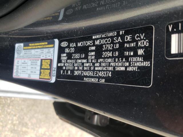 Photo 10 from auction – 2020 KIA FORTE FE with VIN 3KPF24AD6LE248374