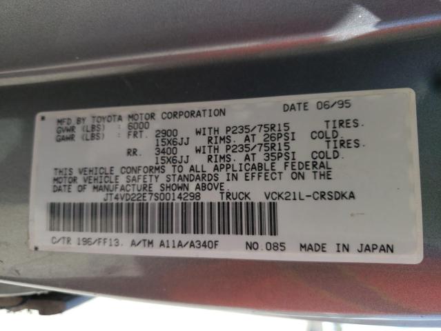 Photo 10 from auction – 1995 TOYOTA T100 XTRAC with VIN JT4VD22E7S0014298