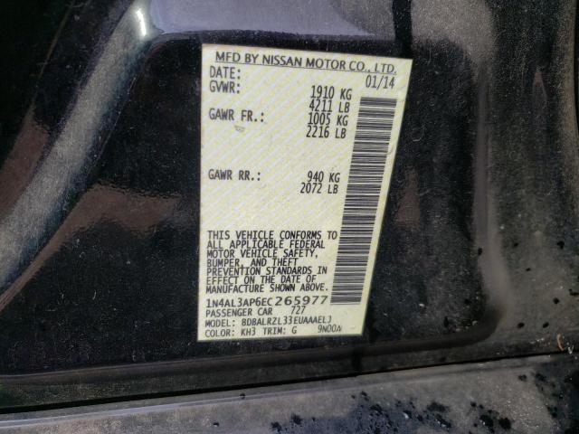 Photo 10 from auction – 2014 NISSAN ALTIMA 2.5 with VIN 1N4AL3AP6EC265977