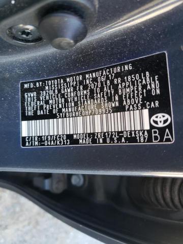Photo 10 from auction – 2017 TOYOTA COROLLA L with VIN 5YFBURHE0HP709935