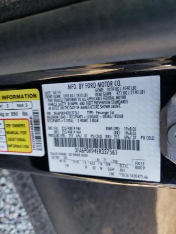 Photo 10 from auction – 2014 FORD FUSION TIT with VIN 3FA6P0K94ER337561