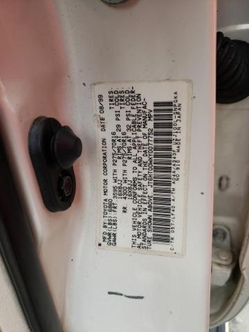 Photo 10 from auction – 2000 LEXUS LX 470 with VIN JT6HT00WXY0077752