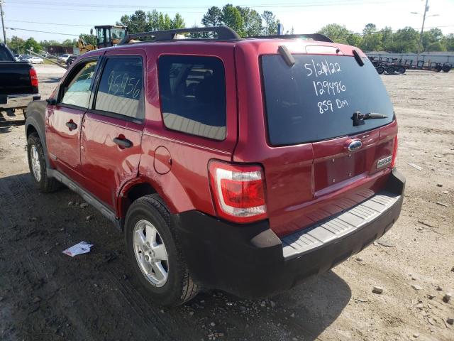 Photo 3 from auction – 2008 FORD ESCAPE XLT with VIN 1FMCU03158KA08418
