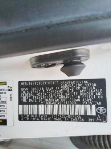 Photo 10 from auction – 2009 TOYOTA COROLLA MA with VIN 2T1KU40E49C146923