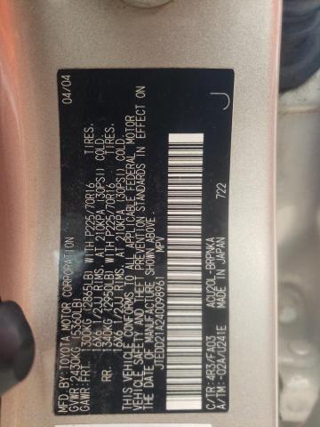 Zdjęcie 10 z aukcji – 2004 TOYOTA HIGHLANDER z VIN JTEDD21A240098961