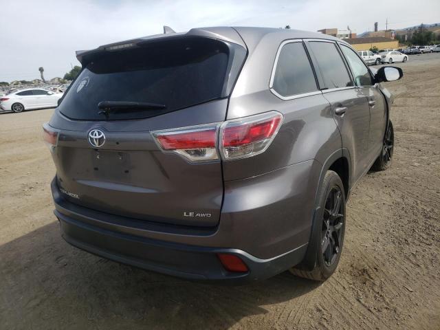Photo 4 from auction – 2015 TOYOTA HIGHLANDER with VIN 5TDBKRFH5FS124033