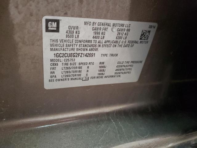 Photo 10 from auction – 2015 CHEVROLET SILVERADO with VIN 1GC2CUEG2FZ142691
