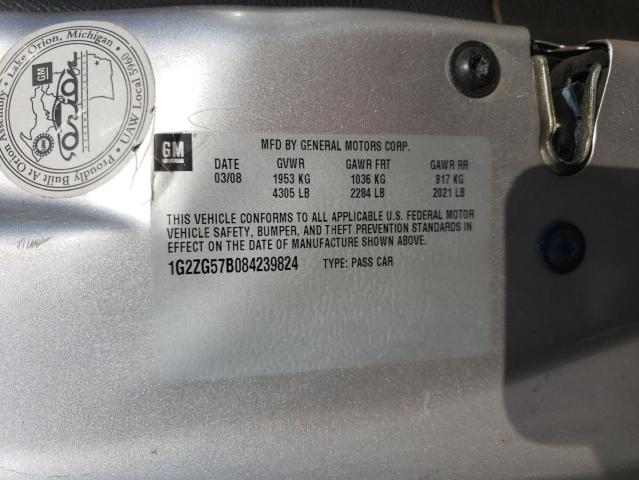 Photo 10 from auction – 2008 PONTIAC G6 BASE with VIN 1G2ZG57B084239824