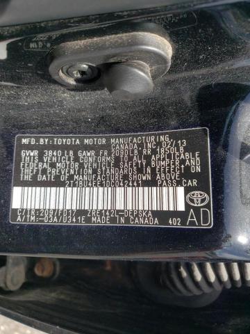Photo 10 from auction – 2013 TOYOTA COROLLA BA with VIN 2T1BU4EE1DC042441